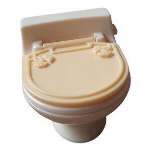 Fisher-Price Loving Family  Cream Dollhouse Toilet